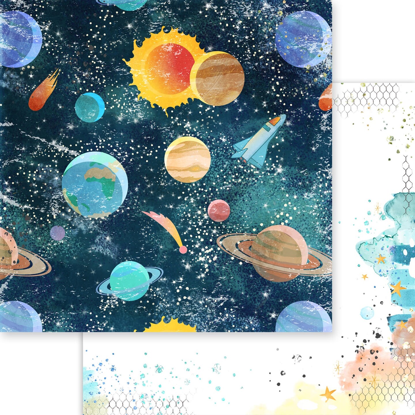 Super Awesome Double-Sided Cardstock 12&#x22;X12&#x22;-Outer Space