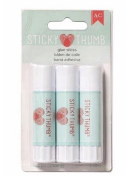 Sticky Thumb Glue Stick 3/Pkg-Permanent