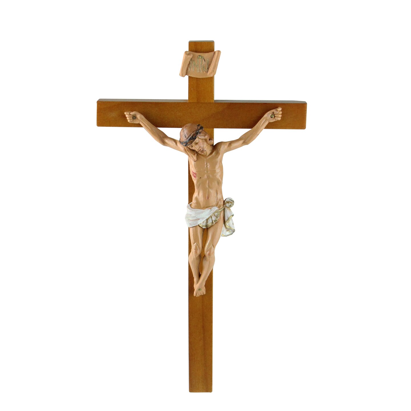 Roman Wooden Crucifix Fontanini Wall Cross - 12&#x22;