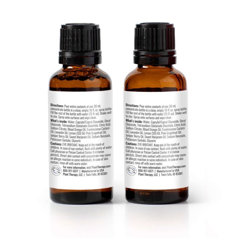 Plant Therapy - Defender Multi-Surface Cleaner - Use to Clean Countertops, Stovetops, Tile, Microwave, 30 mL 2 Pack