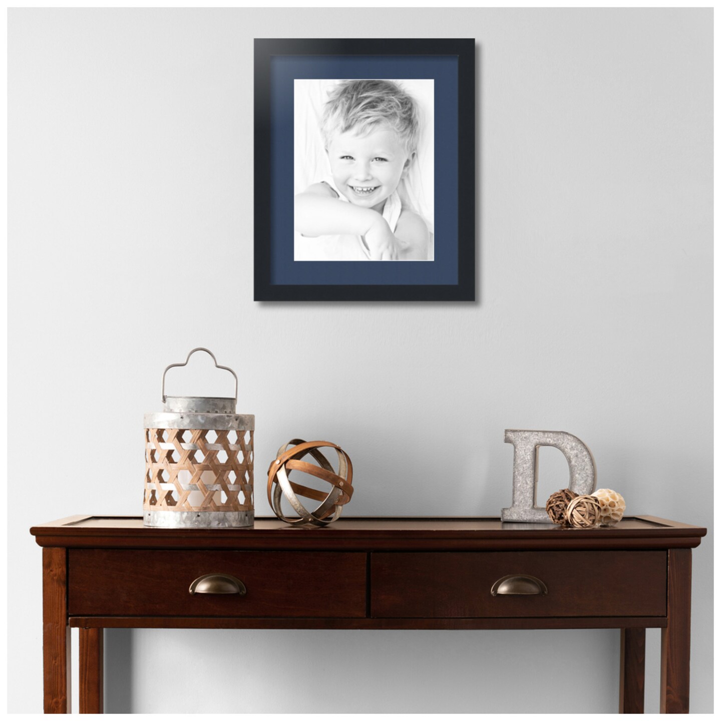 ArtToFrames 14x17" Matted Picture Frame with 10x13" Single Mat Photo Opening Framed in 1.25" Black and 2" Mat (FWM-3926-14x17)