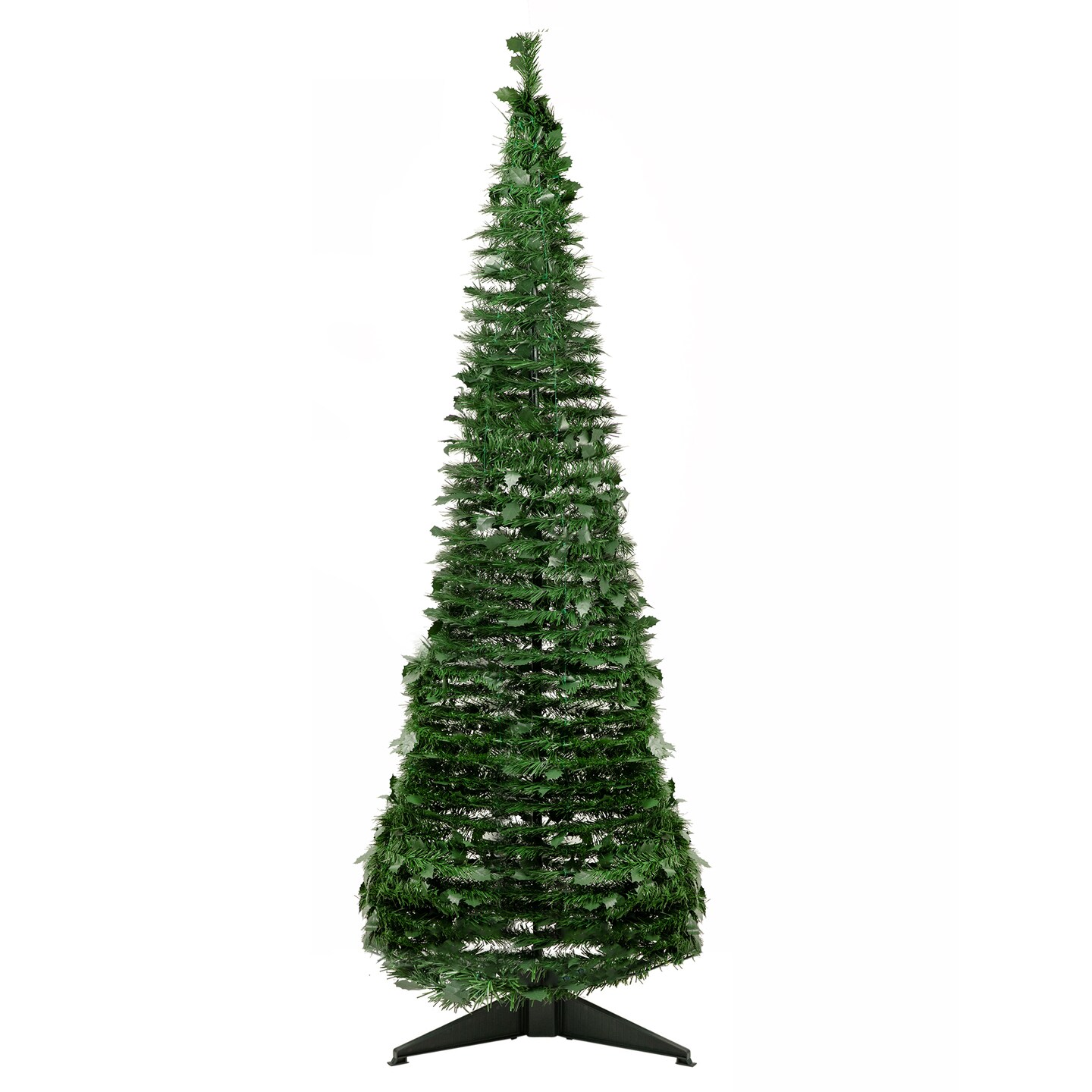 Northlight 6' Green Tinsel Pop-Up Artificial Christmas Tree, Unlit