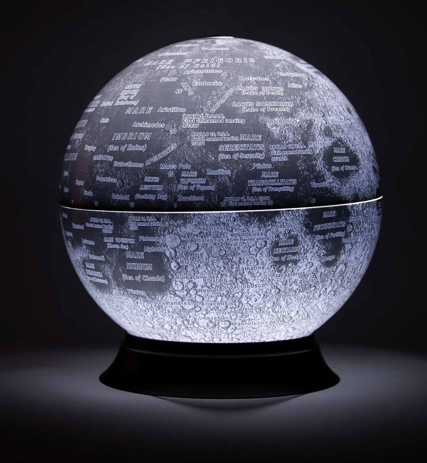 National Geographic 12&#x22; Diameter Illuminated Moon Globe