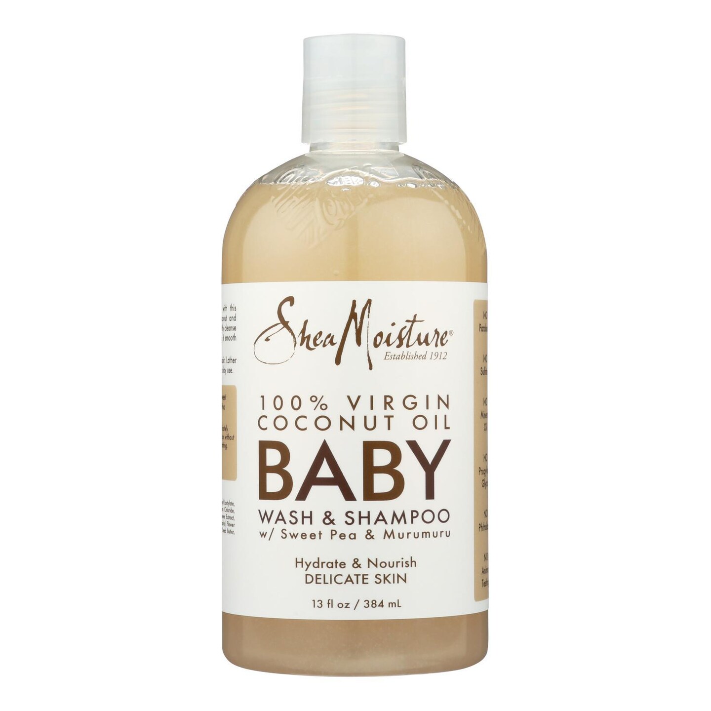 SHEA MOISTURE - Baby Wash & Shampoo with Sweet Pea & Murumur - 13 OZ