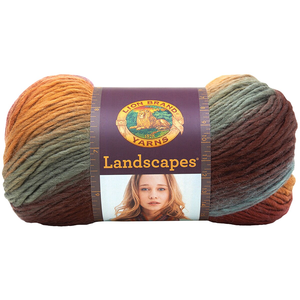 I'm in the process of making a shrug, but I had to stop and take a picture  because Lion Brand's Landscapes yarn in the color Desert Spring is one of  the most