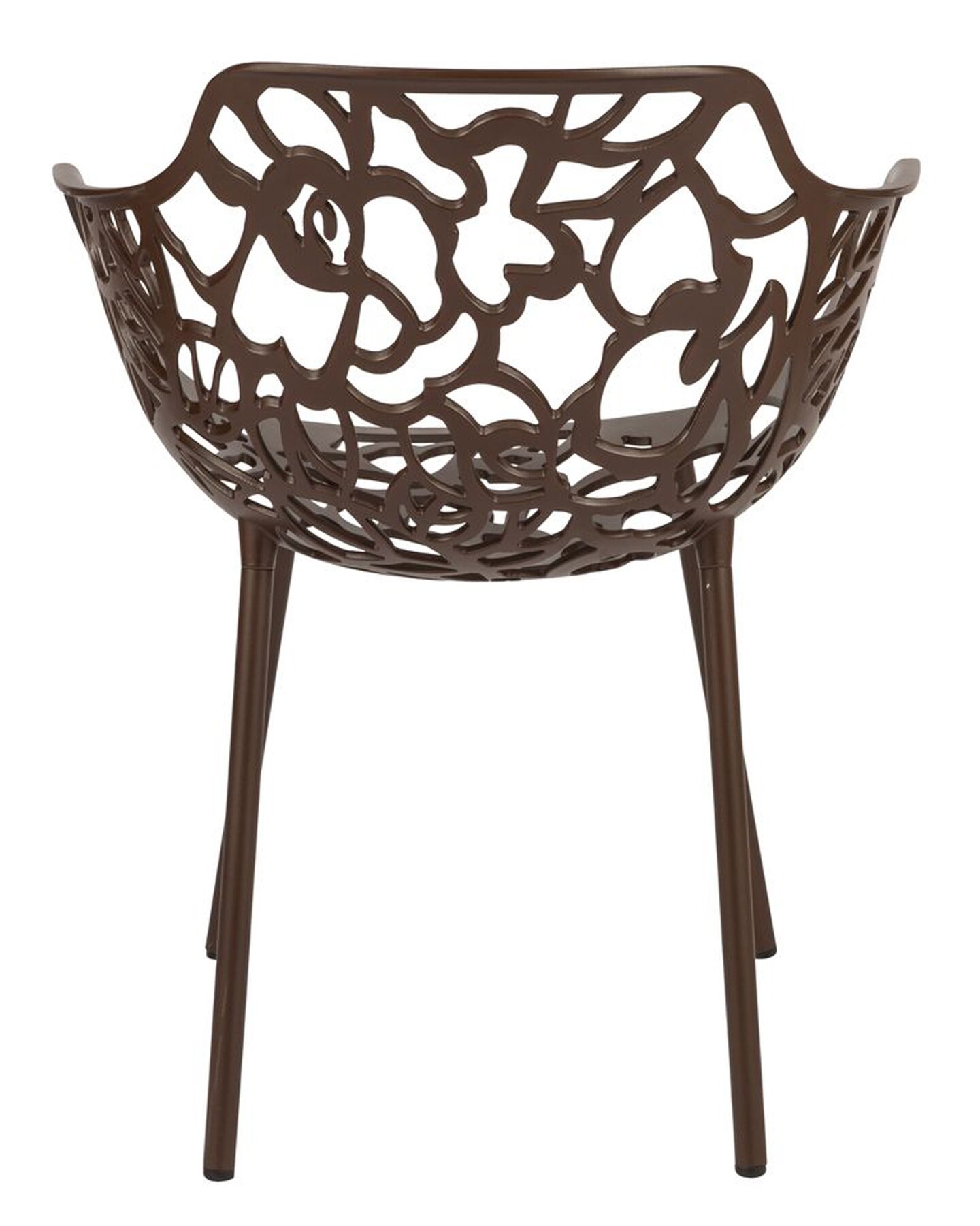 LeisureMod Modern Devon Aluminum Armchair, Set of 2