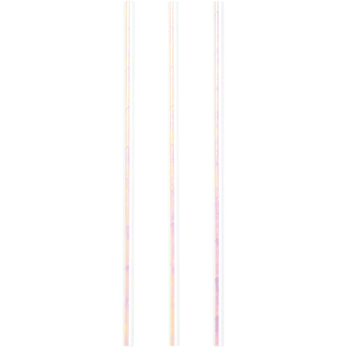 Party Central Club Pack of 144 Pink and Yellow Candy Striped Party Straws 7.75&#x22;