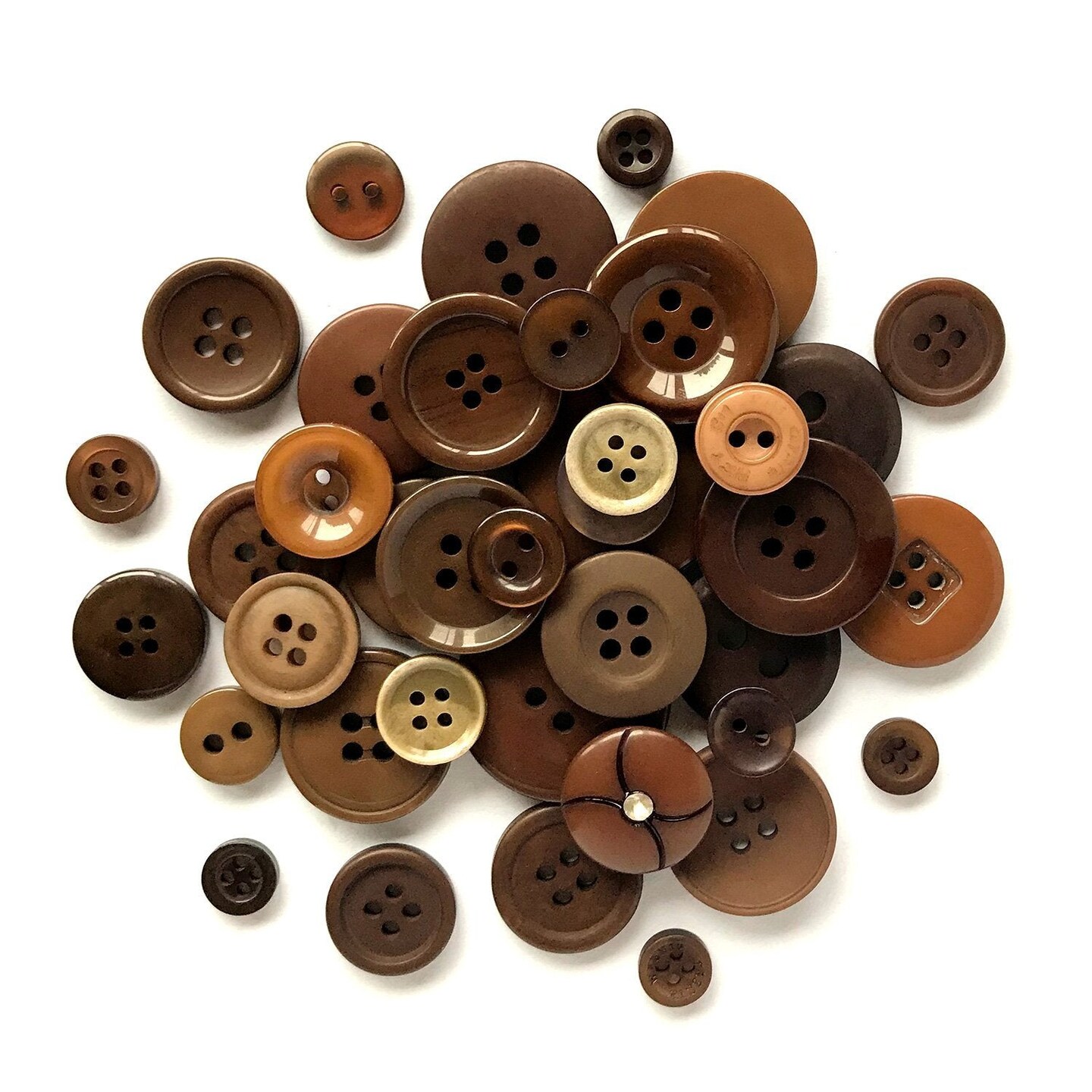 Buttons Galore Button Bonanza Bulk Buttons for Sewing & Crafts, Assorted Colors - .50 LBS.