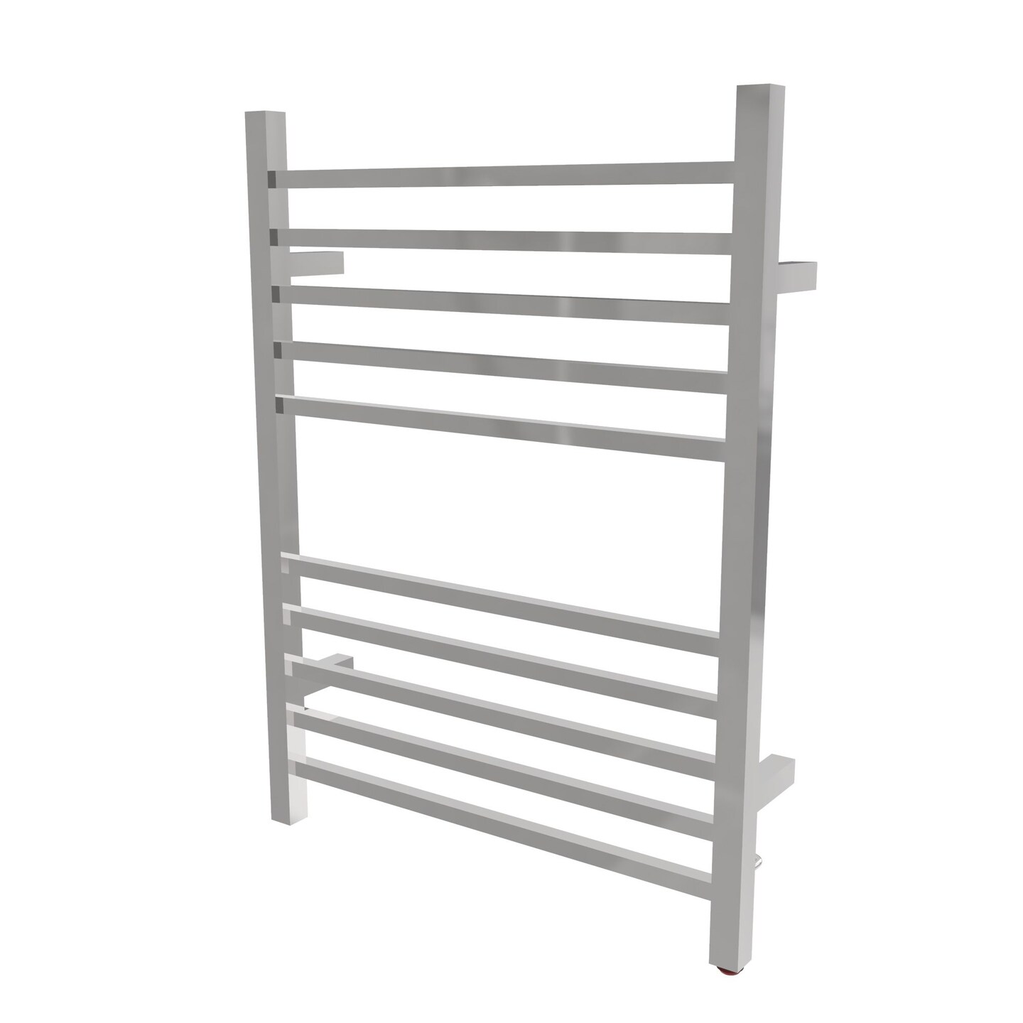 Amba Products 31.5&#x22; Stainless Steel Plug in Square Polished 10 Bar Towel Warmer