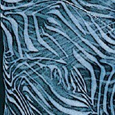 The Ribbon People Blue and Black Zebra Print Wired Craft Ribbon 2" x 27 Yards