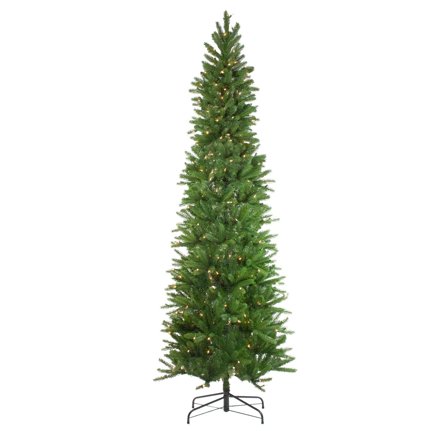Northlight Real Touch™️Pre-Lit Pencil Northwood Noble Fir Artificial Christmas Tree - 7.5' - Clear Lights