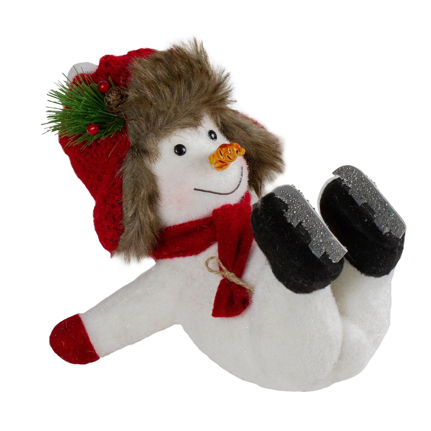 Northlight Fallen Ice Skating Snowman Christmas Figure - 10&#x22;
