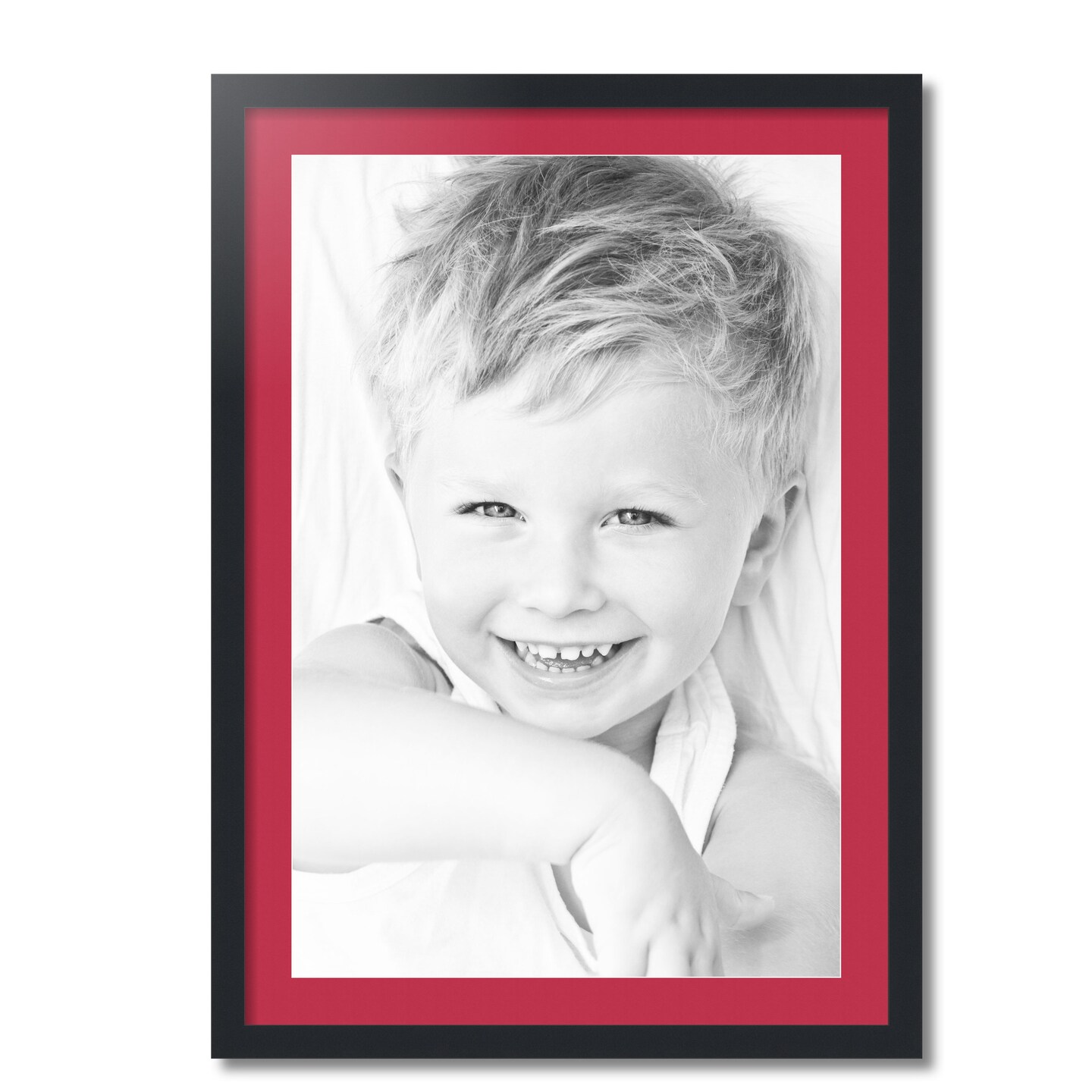ArtToFrames 24x34" Matted Picture Frame with 20x30" Single Mat Photo Opening Framed in 1.25" Black and 2" Mat (FWM-3926-24x34)