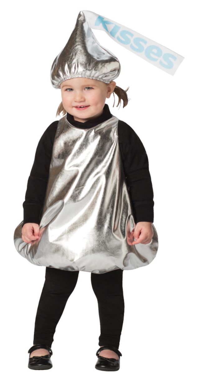 The Costume Center Silver and White Hersheys Kiss Unisex Infant Halloween  Costume