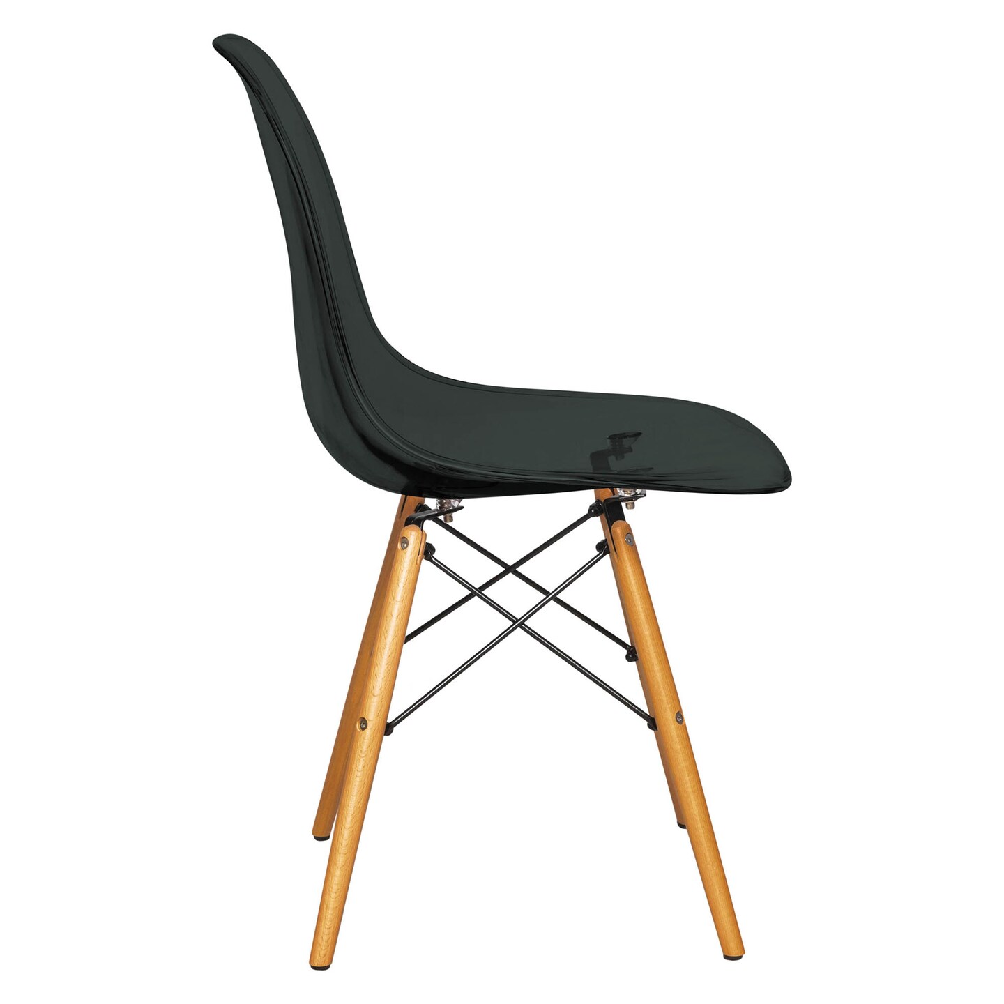 LeisureMod Dover Molded Side Chair, Set of 4