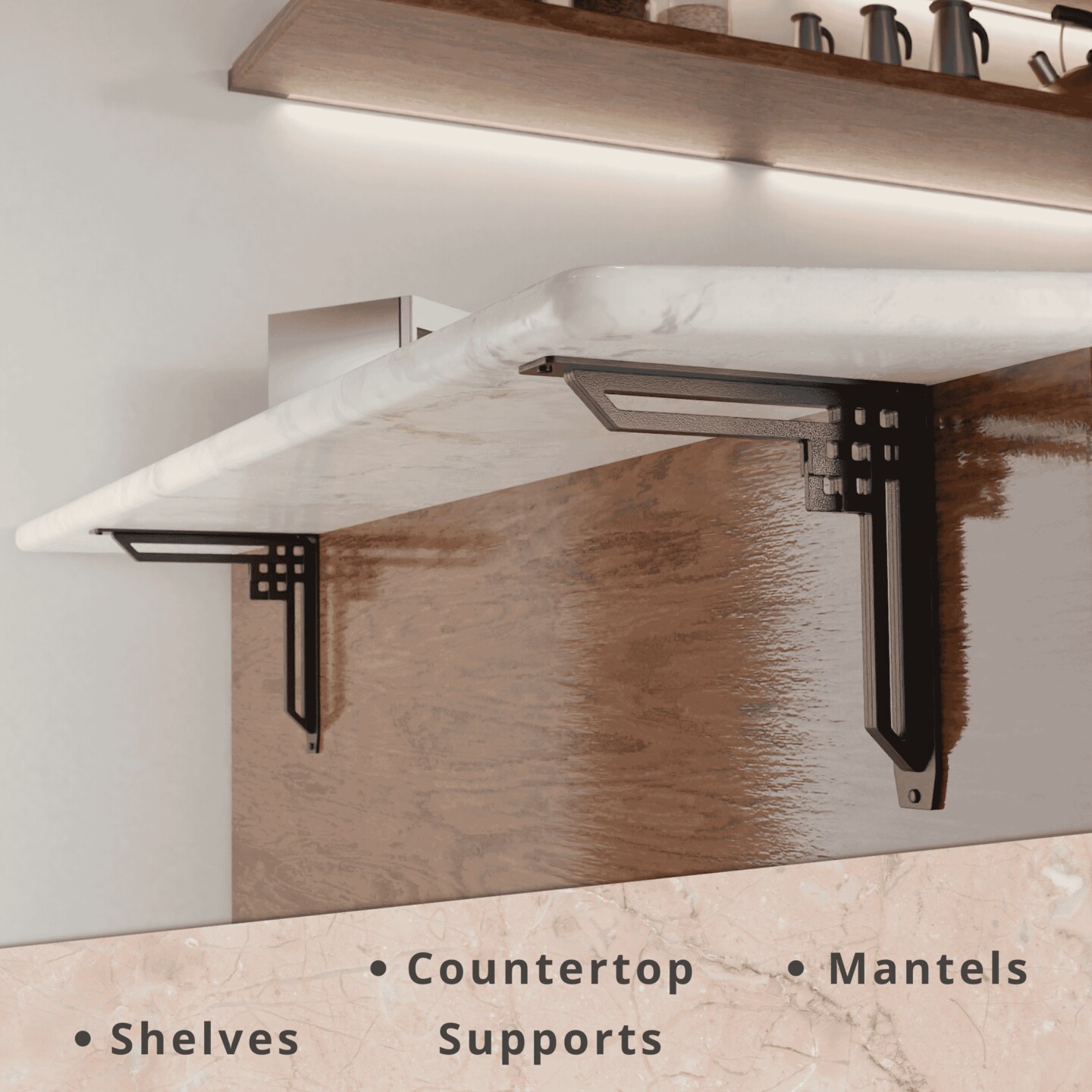 Starby Traditional Heavy Duty Steel Brackets