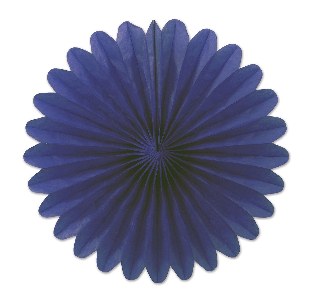 Beistle Club Pack of 72 Navy Blue Miniature Tissue Paper Fan Hanging Party Decorations 6&#x22;