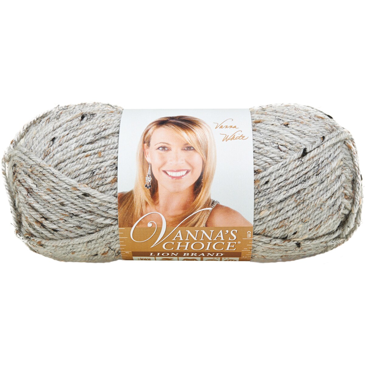 Lion Brand Vanna&#x27;s Choice Yarn-Grey Marble