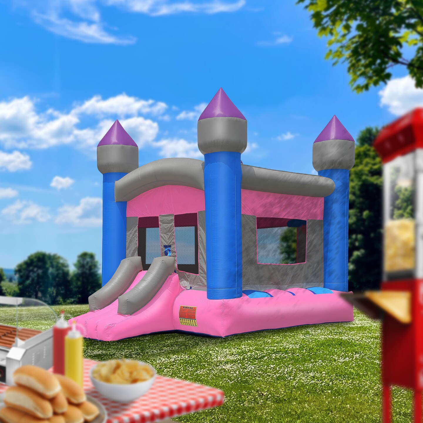 Cloud 9 Commercial Grade Princess Castle Bounce House - 100% PVC 13&#x27; x 13&#x27; Bouncer - Inflatable Only
