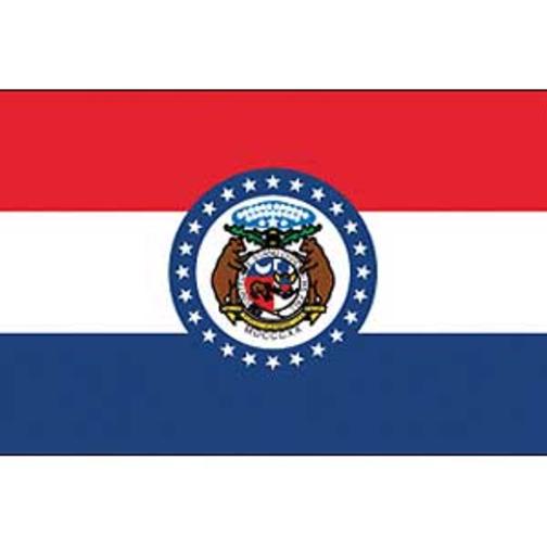 Missouri Flag On A Stick 12&#x22; x 18&#x22;