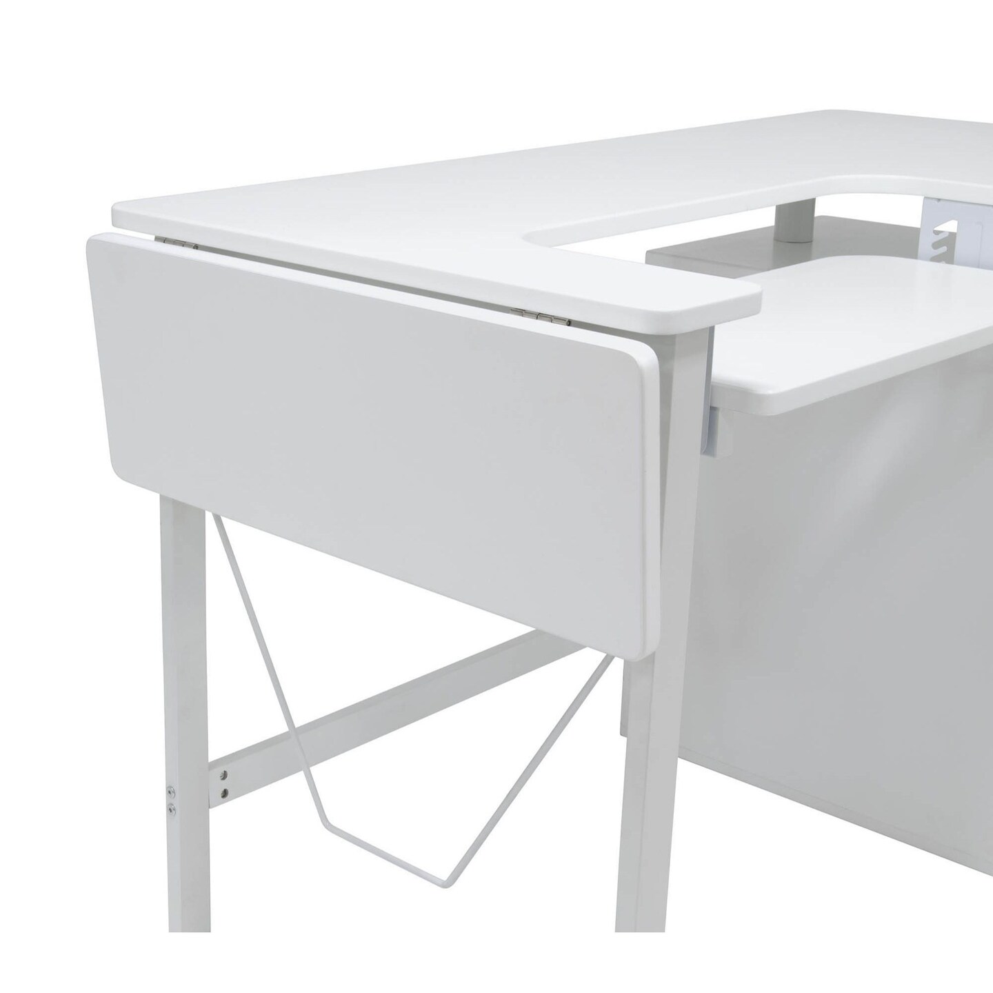 Pro Line Sewing Machine Table, Office Desk with Fold-Down Top