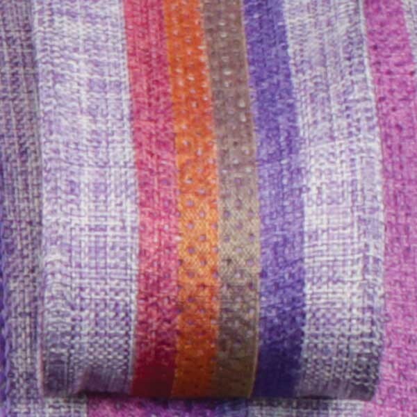 The Ribbon People Purple and Orange Wired Craft Ribbon with Stripes 1.5&#x22; x 40 Yards