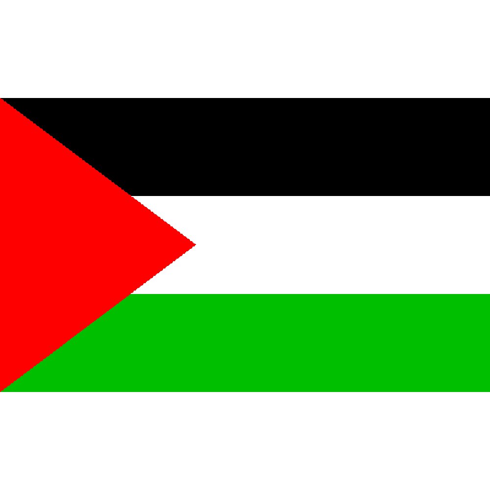 Palestine Flag with Grommets 3ft x 5ft
