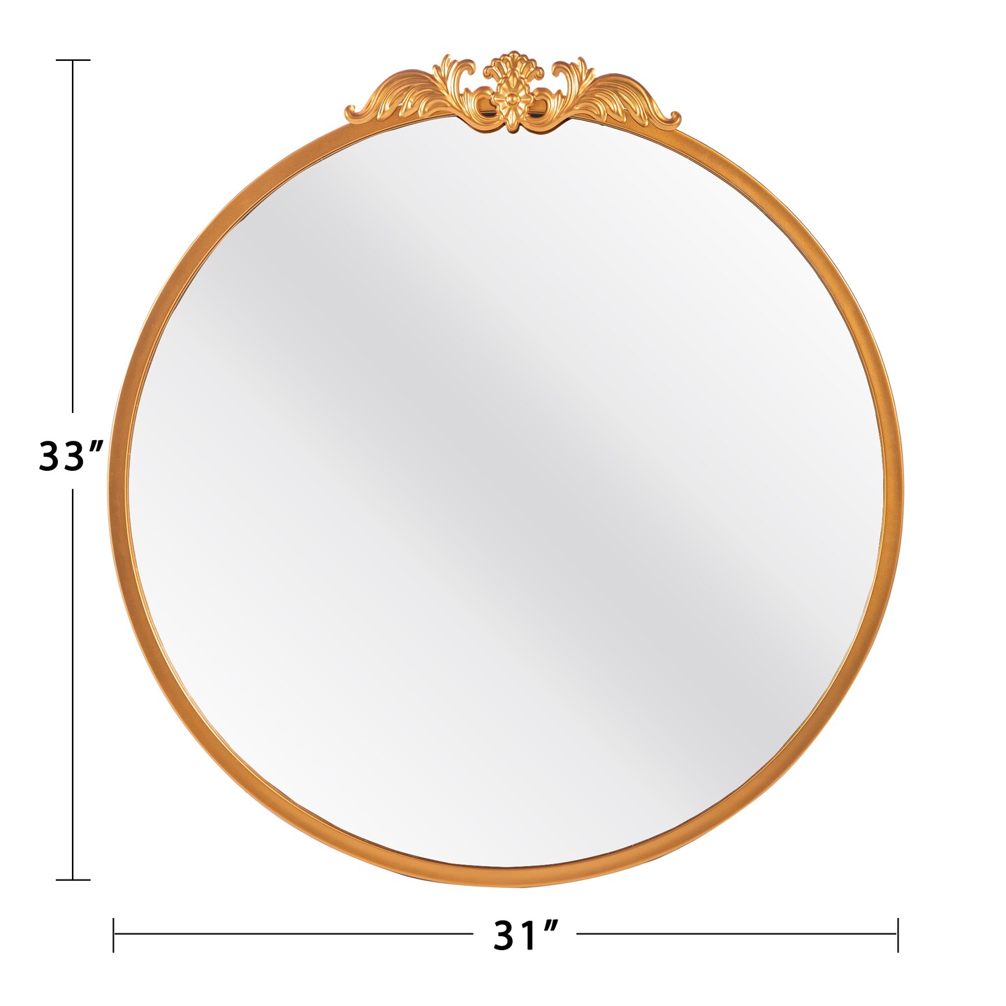 Arched Full Length Mirror Vintage Carved Mirror Iron Frame Wall Mirror