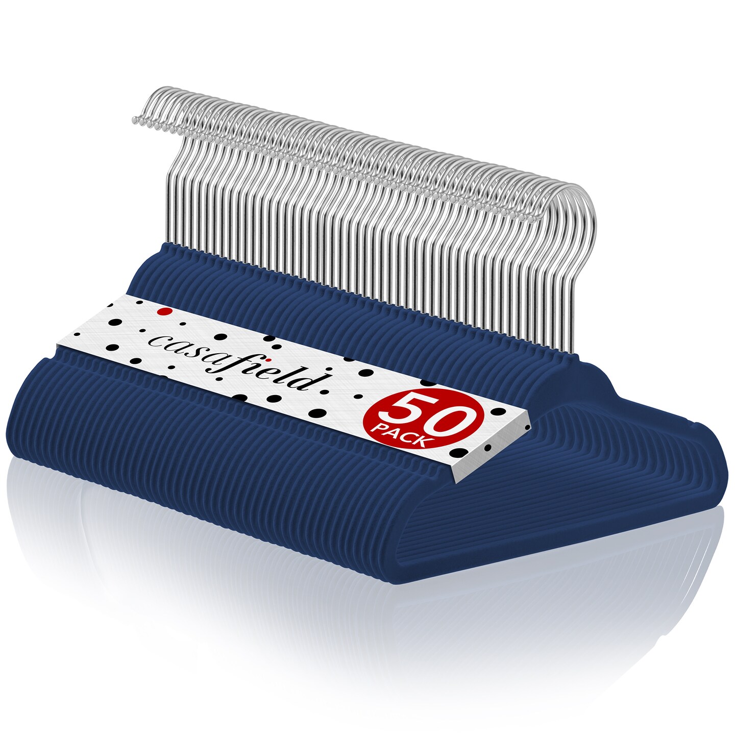 Casafield 50 Velvet Baby Hangers - 11" Size for Infant & Toddler Clothes