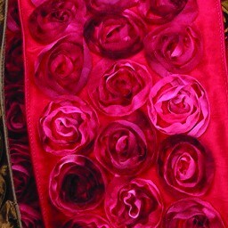 The Ribbon People Red Contemporary Roses Wired Craft Ribbon 4&#x22; x 10 Yards