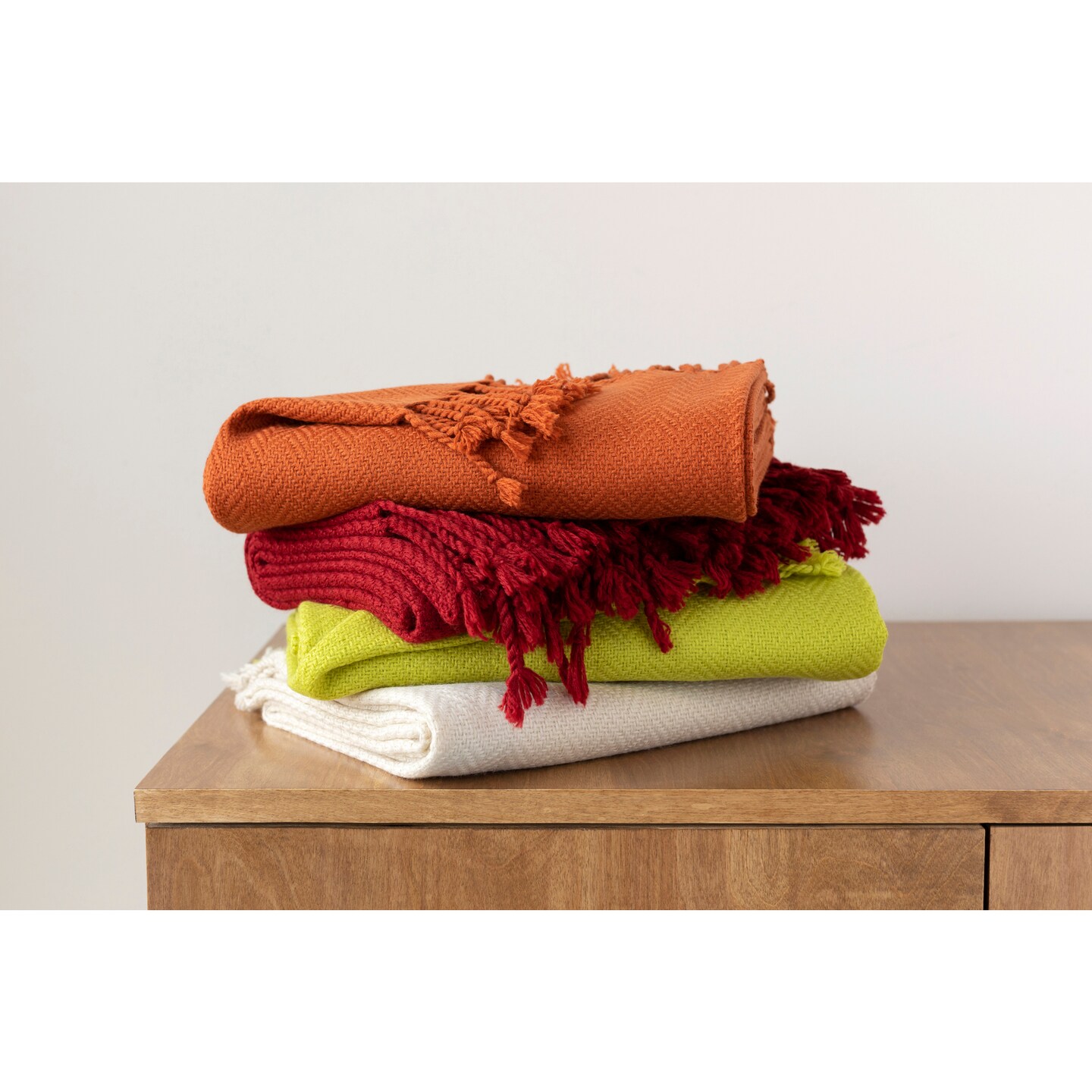 CC Home Furnishings 50&#x22; x 60&#x22; Sweet Indulgence Off-White Throw Blanket