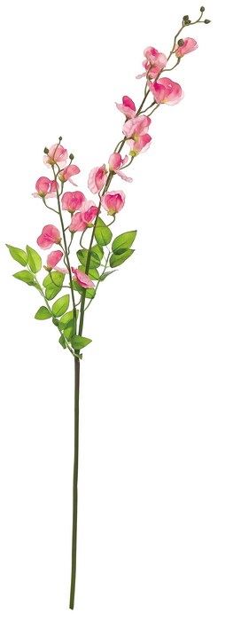 Select Artificials Pink Wild Sweet Pea Atrificial Floral Spray