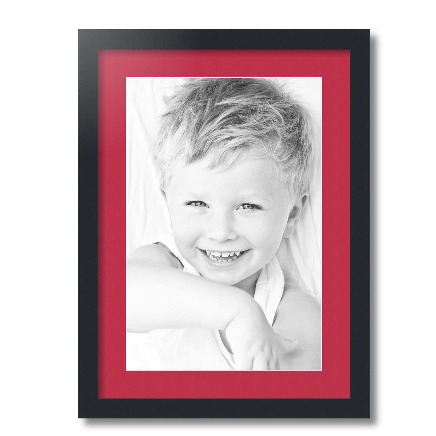 ArtToFrames 16x22&#x22; Matted Picture Frame with 12x18&#x22; Single Mat Photo Opening Framed in 1.25&#x22; Black and 2&#x22; Mat (FWM-3926-16x22)