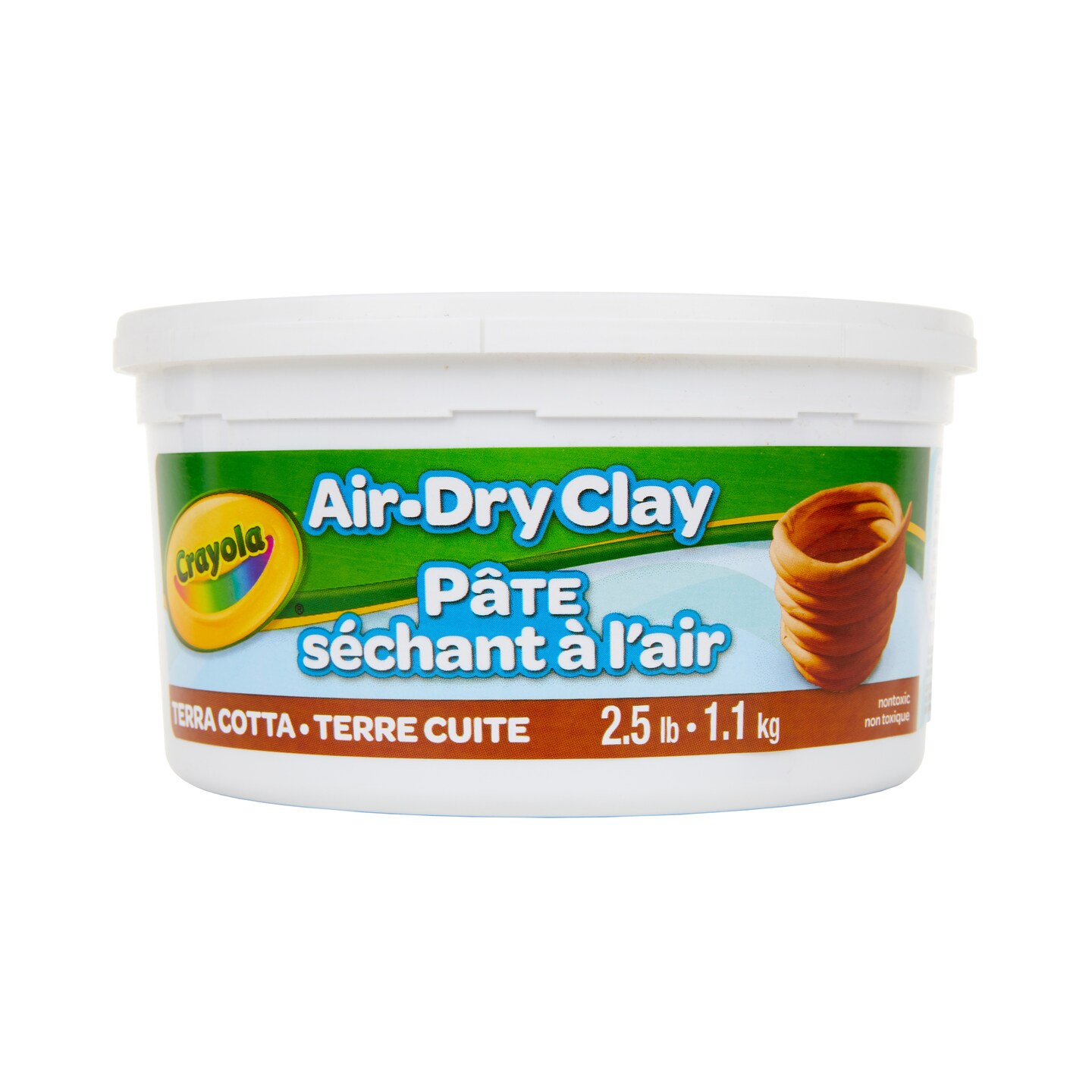 Crayola - Air-Dry Clay Buckets - 2.5 lb. Bucket - Terra-Cotta