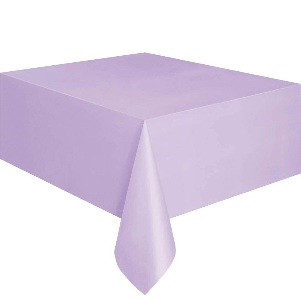 Darice Lavender Rectangular Plastic Table Cover 54" x 108"