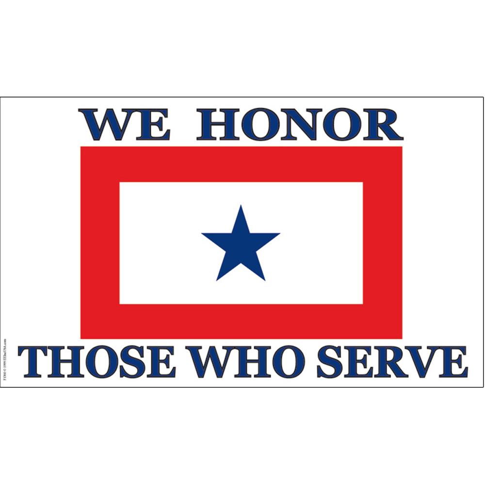 We Honor Those Who Serve Flag with Grommets 3ft x 5ft