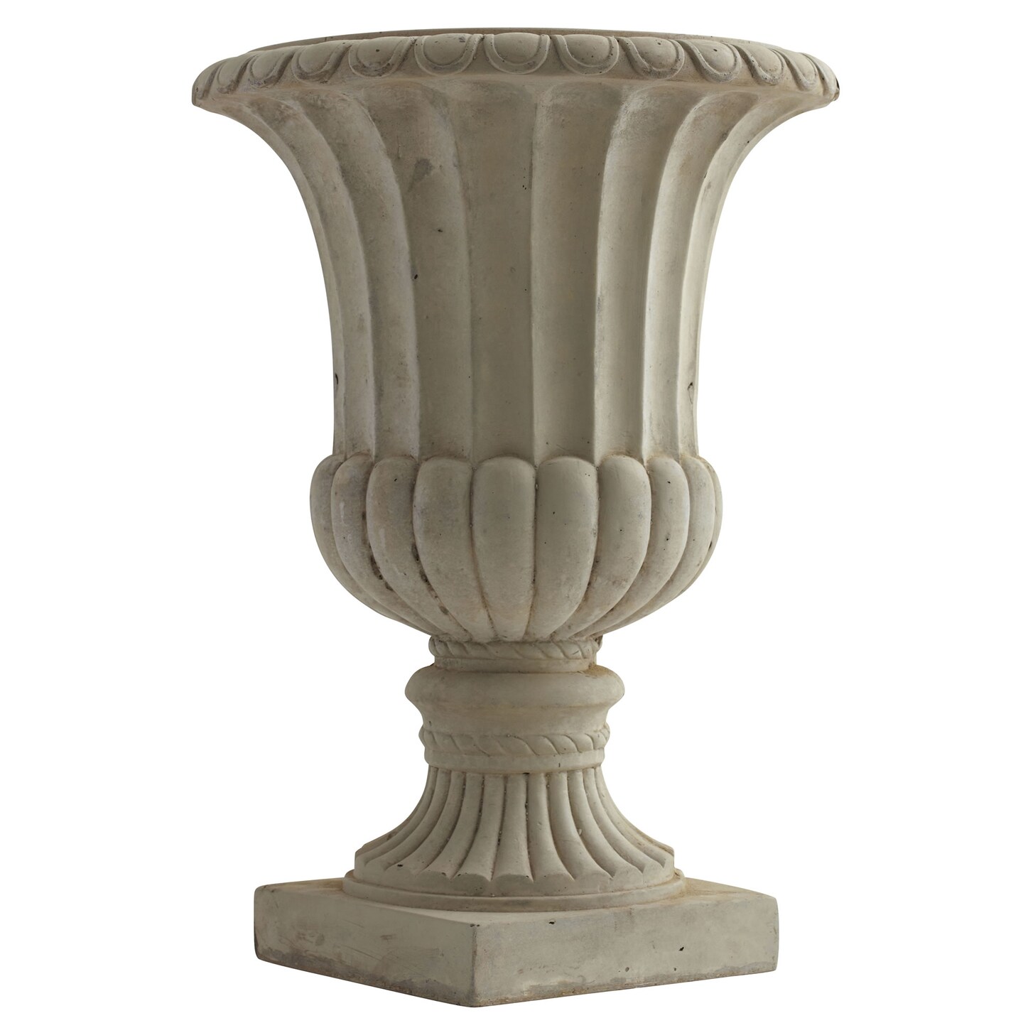 Nearly Natural 20.25&#x22; Large Classic Sand Colored Decorative Urn