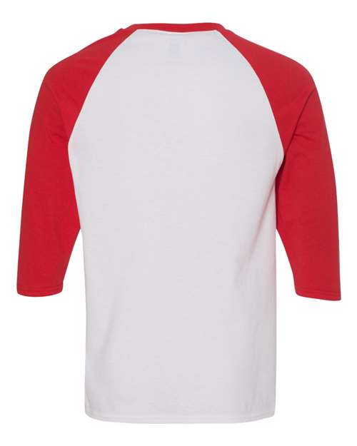 Gildan® Heavy Cotton Raglan Crewneck Three Quarter Sleeve T-Shirt