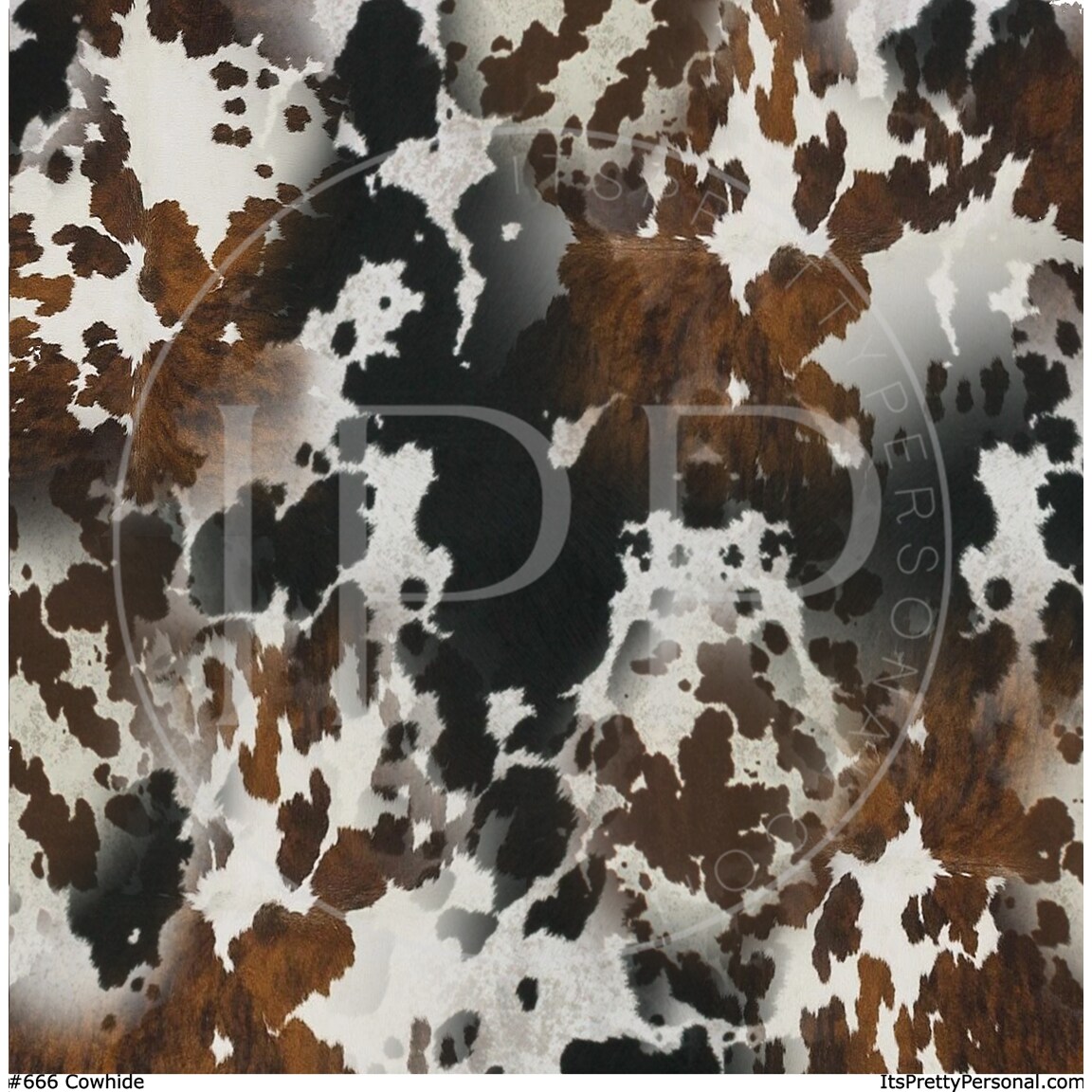 #666 - Cowhide 12x12 Pattern Vinyl