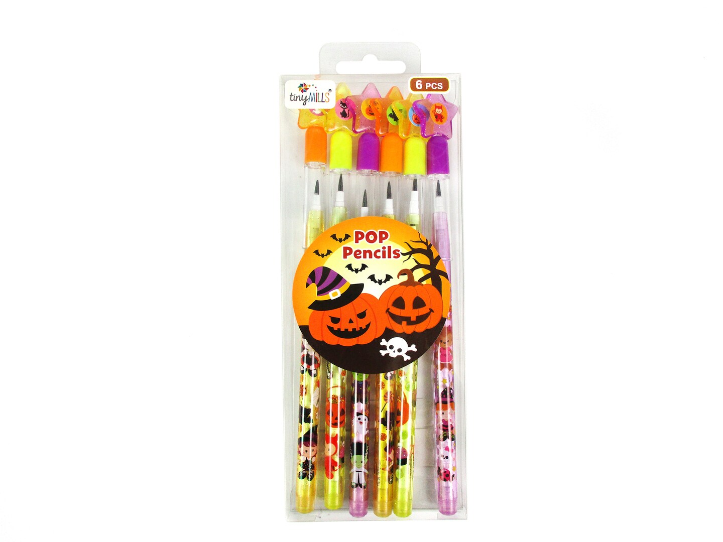 Halloween Multi-Point Pencils - 6 Pcs Pack