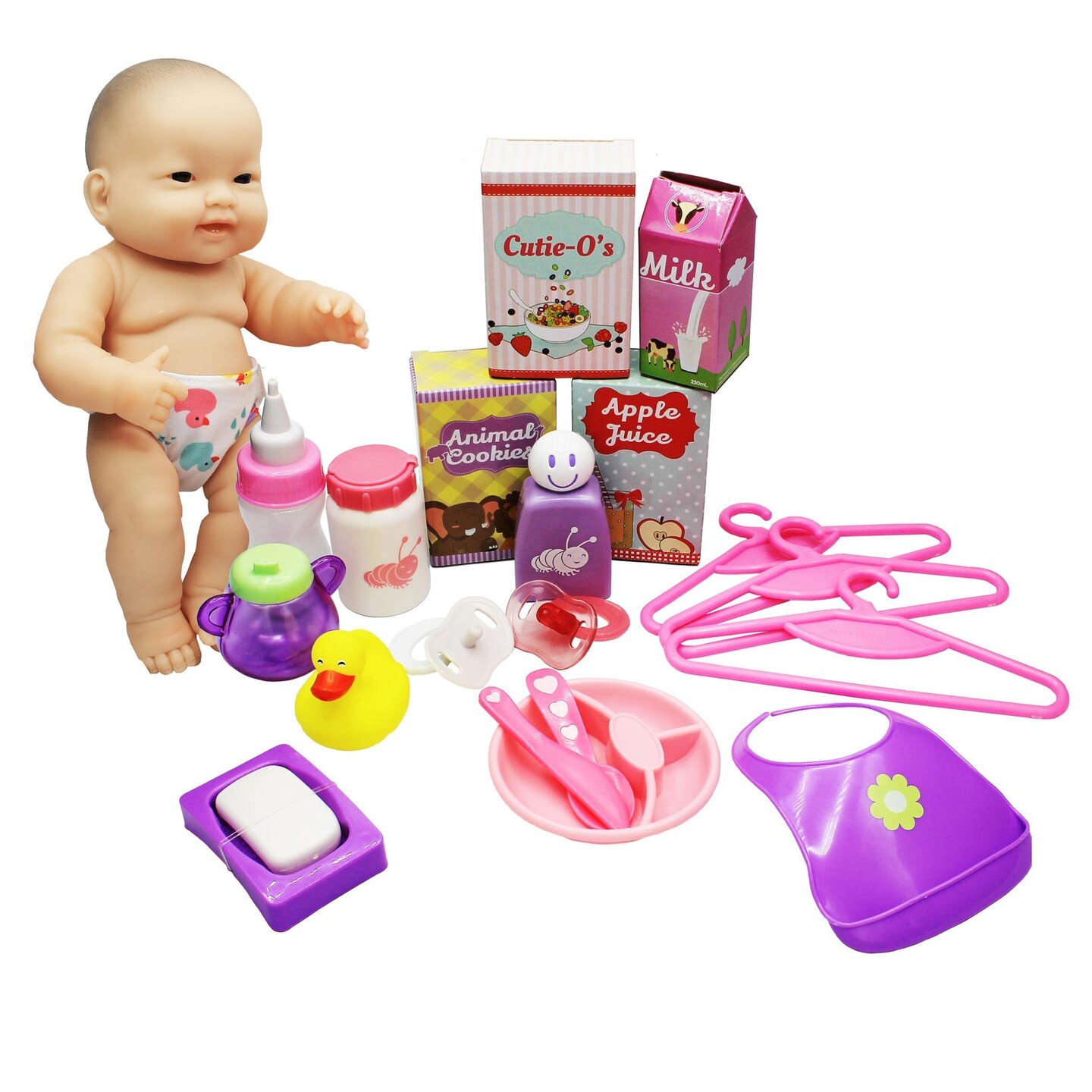 For Keeps! Baby Doll Essentials Accessory Bag, 20 Pieces
