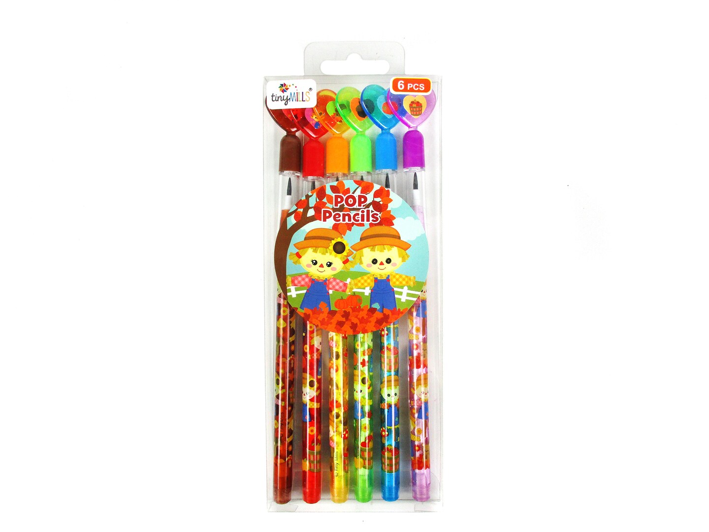 Fall Harvest Thanksgiving Multi-Point Pencils - 6 Pcs Pack