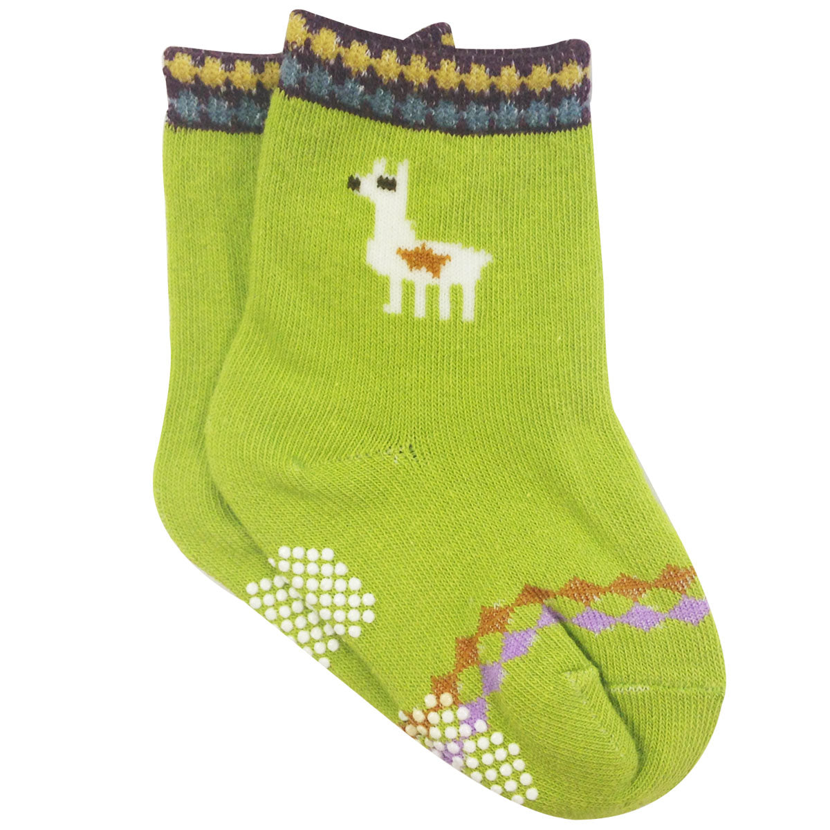Wrapables Peek A Boo Animal Non-Skid Toddler Socks (Set of 6), Mix Small