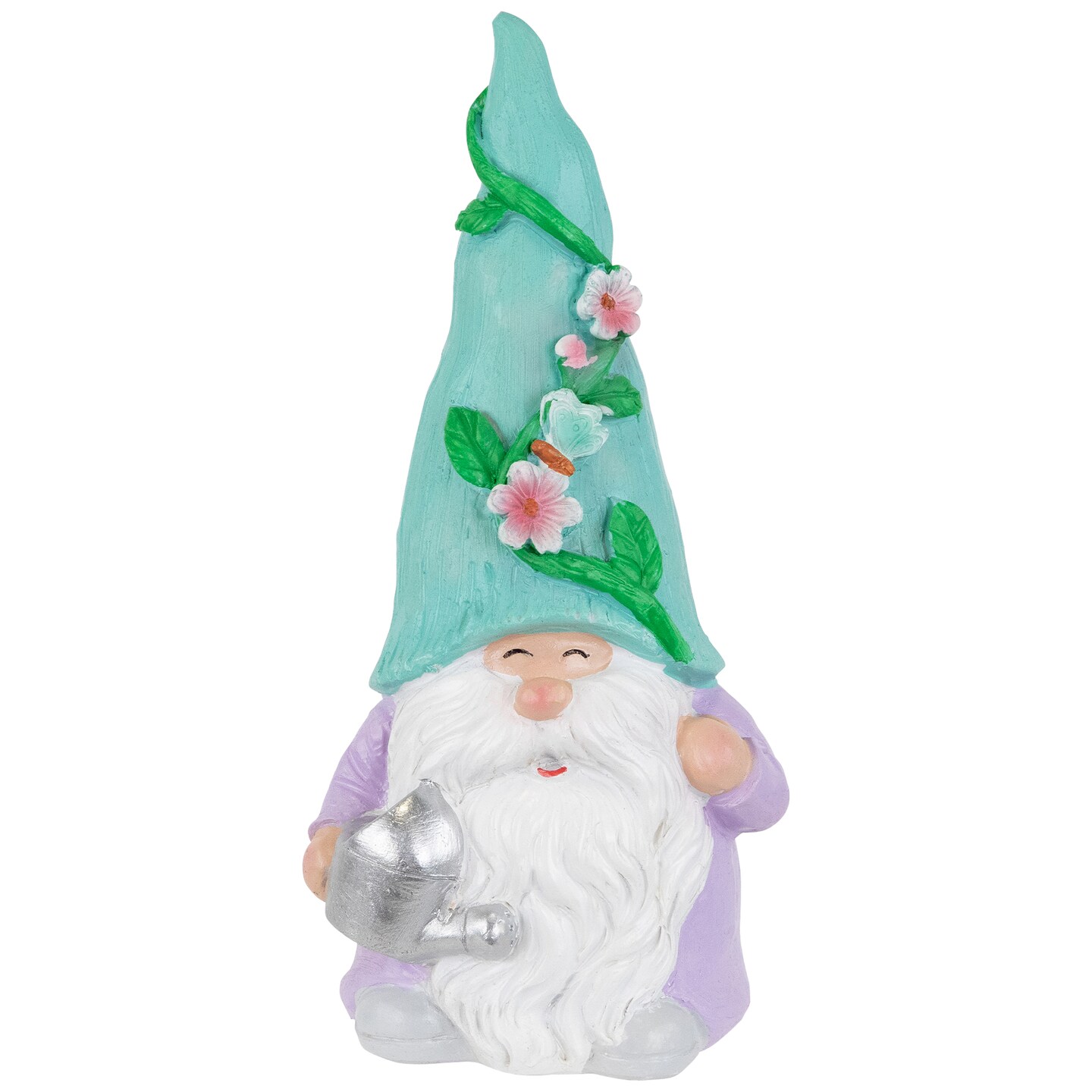 Northlight Happy Gardening Gnome with Watering Can Outdoor Garden Statue - 7.75"