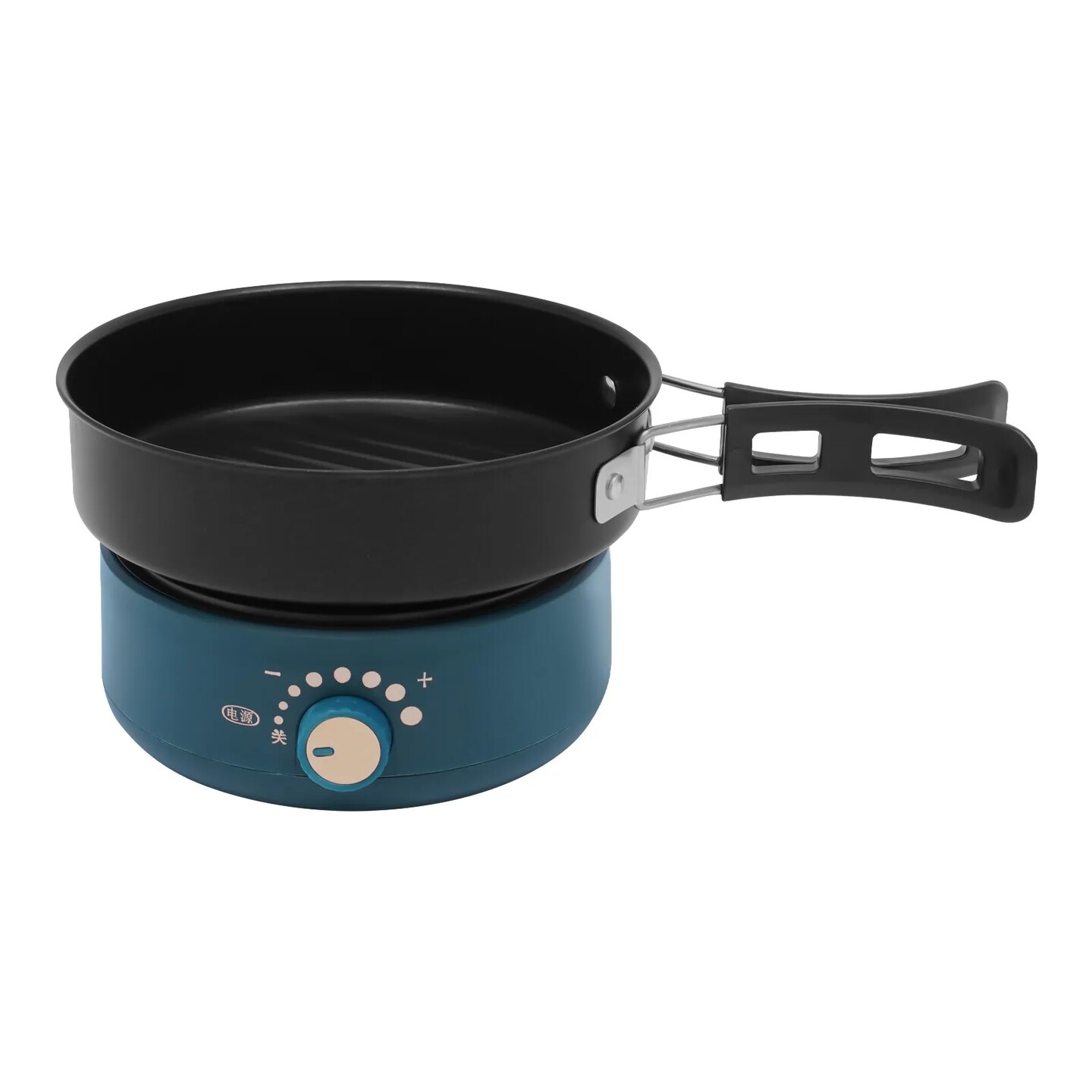 Kitcheniva Portable Electric Hot Pot With Foldable Handles