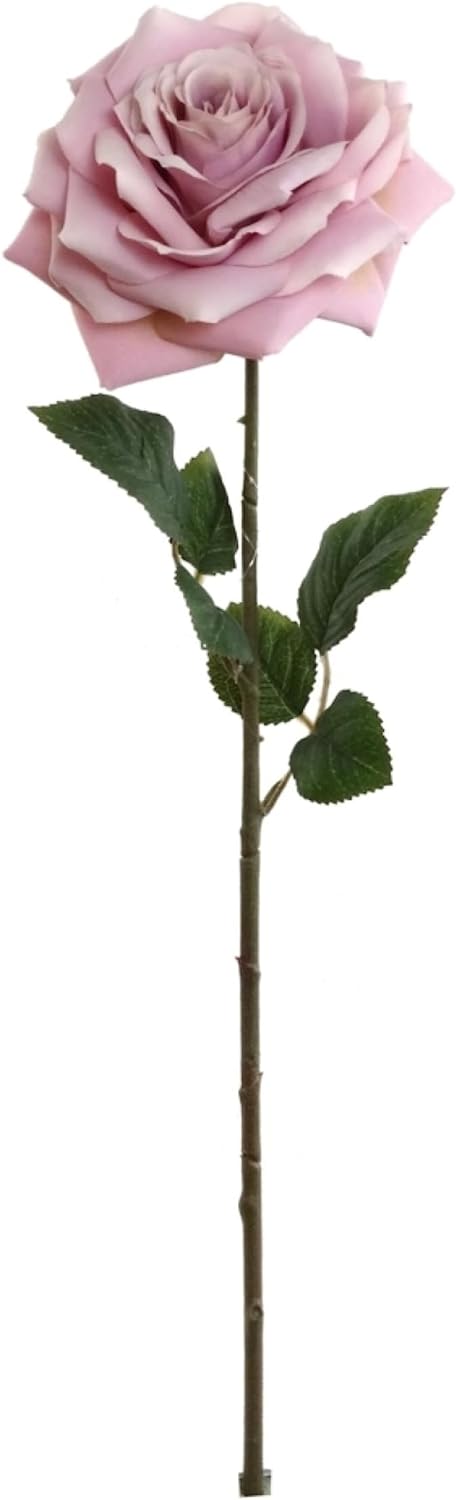 12-Pack: Open Rose Stem with Lifelike Silk Foliage by Floral Home®
