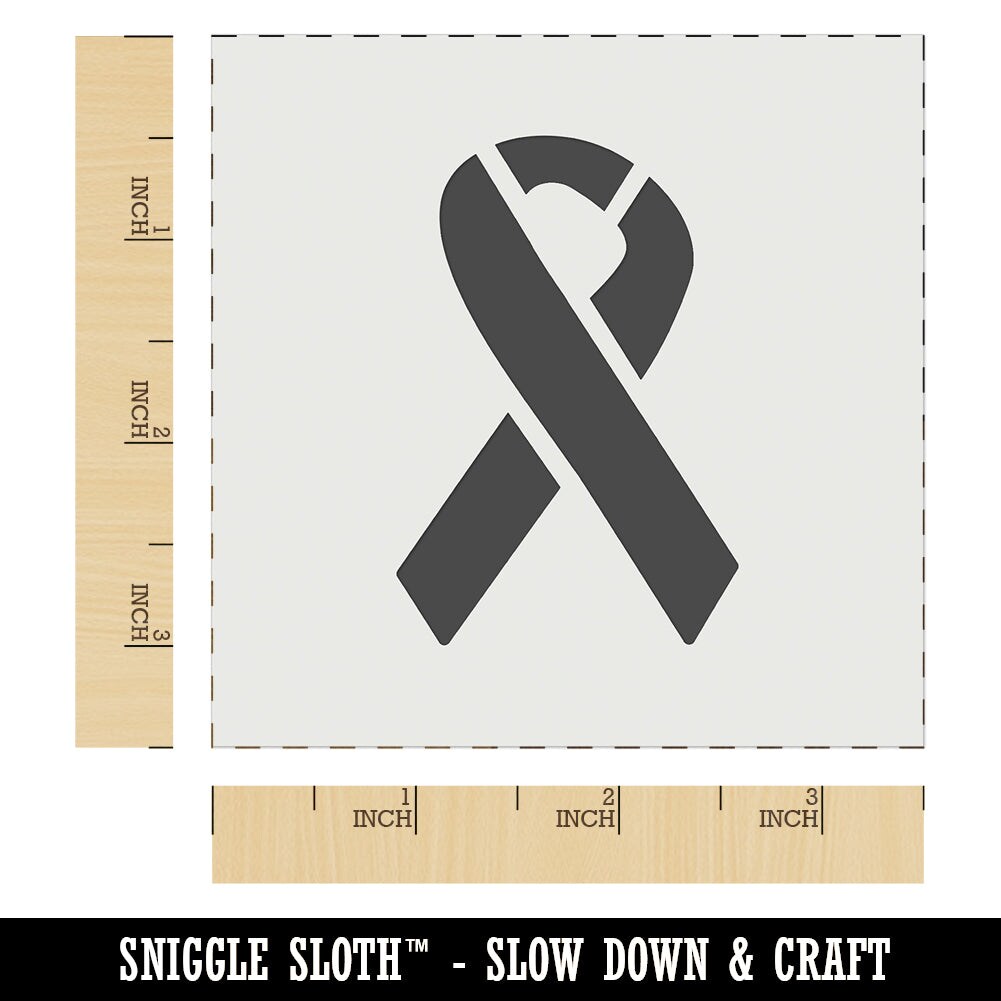 Awareness Ribbon Stencil
