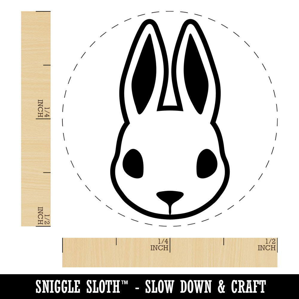 Cute Bunny Rabbit Head Self-Inking Rubber Stamp for Stamping Crafting Planners