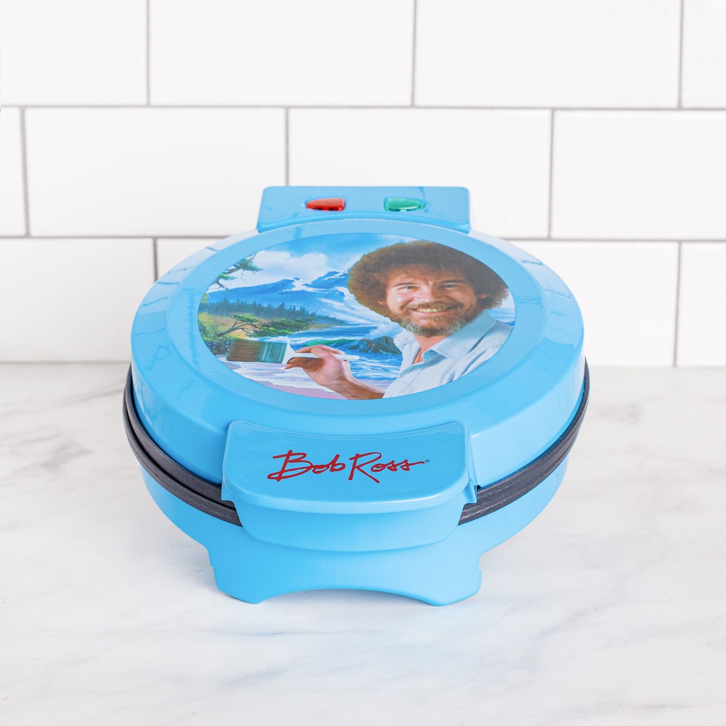 Uncanny Brands Bob Ross Waffle Maker
