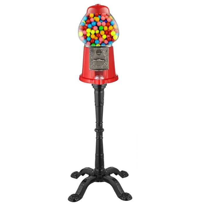 Great Northern Popcorn 15&#x22; Vintage Candy Gumball Machine Bank with Stand 37 Inches High on Stand